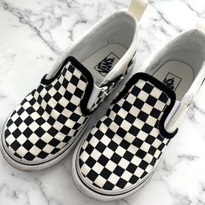 Vans Checkered Slip On Shoes - Toddler Size 10